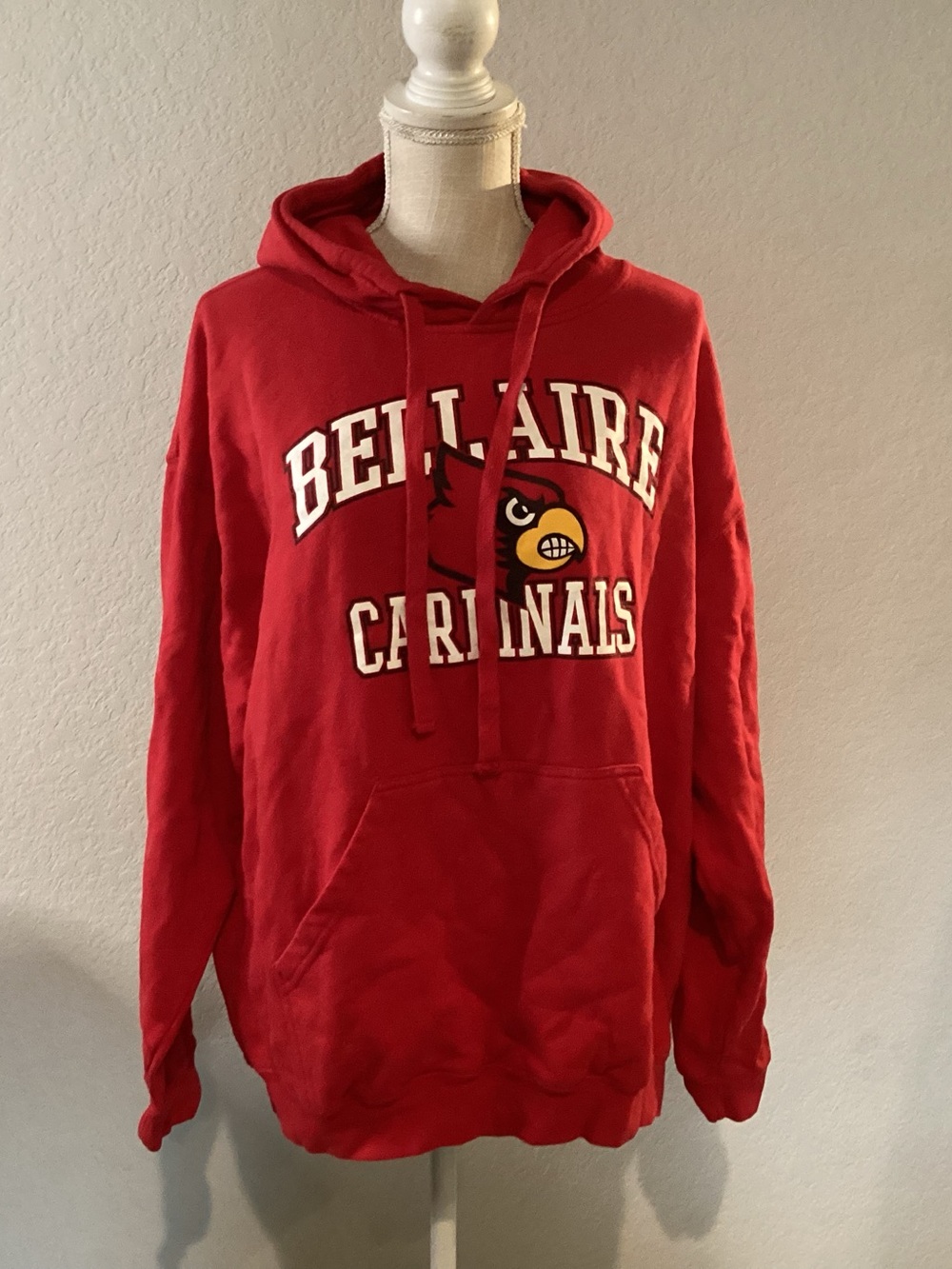 Tultex Red Cardinals Crewneck Hoodie